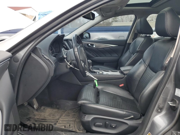 2015 Infiniti Q50 with VIN JN1BV7AR5FM421247, listed as a Copart auction lot 53266115 with 63,820 mi miles and Salvage Title. Bid and sale history available at carsss.com. Image 7.
