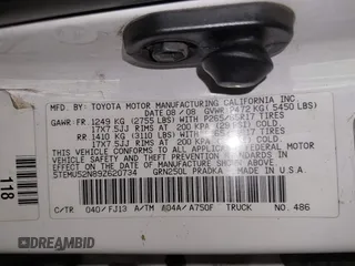 2009 Toyota Tacoma with VIN 5TEMU52N89Z620734, listed as a IAAI auction lot 41365825 with 336,070 mi miles and . Bid and sale history available at DreamBid. Image 9.