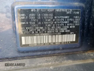 2010 Subaru Outback Limited Power Moon с VIN 4S4BRCKC0A3345189, выставлен на аукционе Copart как лот 59821645 с пробегом 151 251 миль миль и Чистый • Clean title. История ставок и продаж доступна на DreamBid. Изображение 13.
