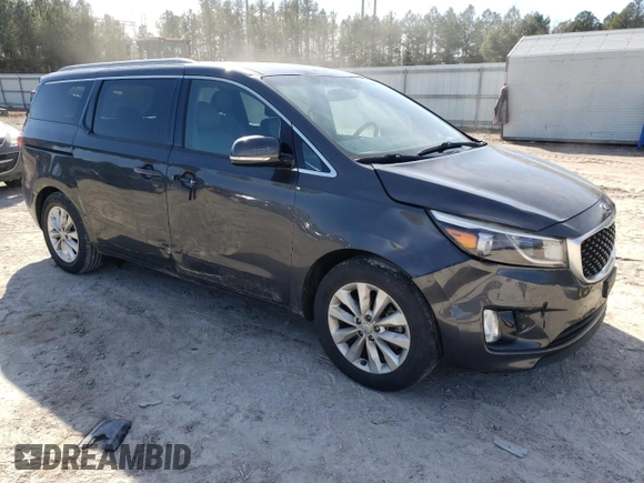 2016 Kia Sedona SX with VIN KNDMC5C11G6168909, listed as a Copart auction lot 42116425 with 69,117 mi miles and Salvage Title. Bid and sale history available at carsss.com. Image 4.