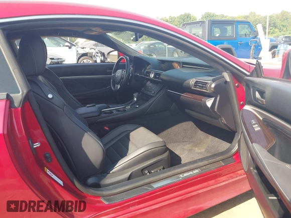 2016 Lexus RC 300 F Sport with VIN JTHSM5BC1G5000408, listed as a IAAI auction lot 42499409 with 103,632 mi miles and . Bid and sale history available at DreamBid. Image 5.