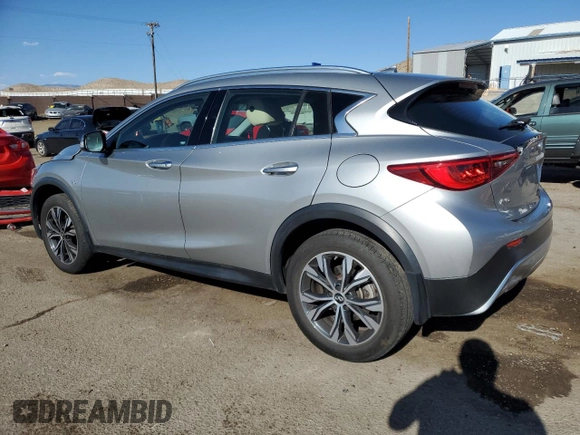 2019 Infiniti QX30 Luxe with VIN SJKCH5CR2KA011265, listed as a Copart auction lot 54603635 with 38,859 mi miles and Salvage title. Bid and sale history available at DreamBid. Image 2.