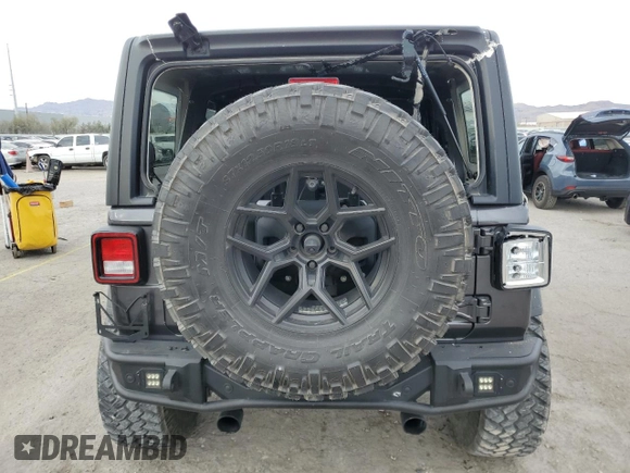 2022 Jeep Wrangler Unlimited Sport with VIN 1C4HJXDG6NW133687, listed as a Copart auction lot 46189285 with 15,083 mi miles and Salvage Title. Bid and sale history available at DreamBid. Image 6.