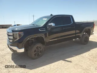 2023 GMC Sierra 1500 z VIN 1GTRHBEK5PZ268134, wystawiony jako Copart lot #52432395 z przebiegiem 31 479 mil mil oraz Szkoda całkowita • Salvage title. Historia ofert i sprzedaży dostępna na DreamBid. Obrazek 1.