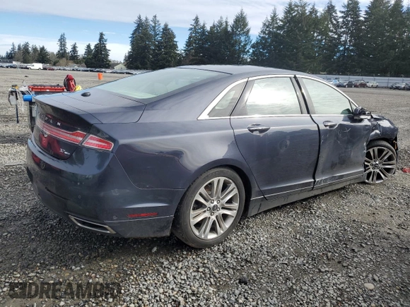2013 Lincoln MKZ with VIN 3LN6L2JK3DR807983, listed as a Copart auction lot 46877285 with 55,017 mi miles and Salvage Title. Bid and sale history available at carsss.com. Image 3.
