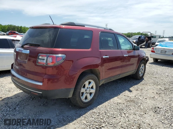 2015 GMC Acadia SLE с VIN 1GKKRPKD0FJ288388, выставлен на аукционе Copart как лот 57859255 с пробегом Не указан миль и Списание • Salvage title. История ставок и продаж доступна на DreamBid. Изображение 3.