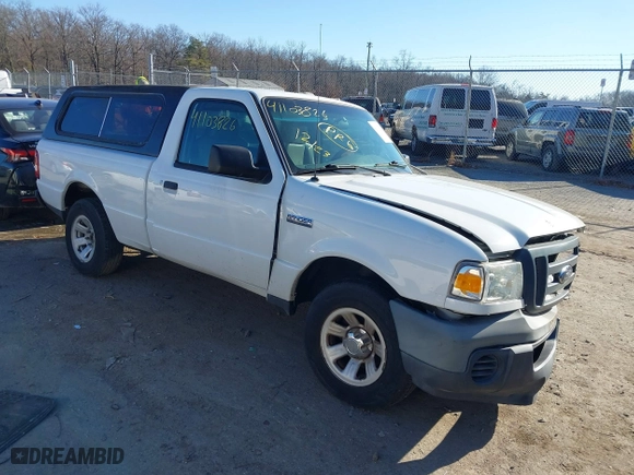 2009 Ford Ranger XL with VIN 1FTYR10DX9PA03395, listed as a IAAI auction lot 41103826 with 124,257 mi miles. Bid and sale history available at carsss.com. Image 1.