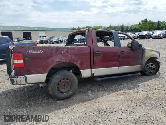 2006 Ford F-150 XLT with VIN 1FTRW14W76FB35976, listed as a Copart auction lot 61838844 with 0 mi miles and Salvage Title. Bid and sale history available at carsss.com. Image 3.