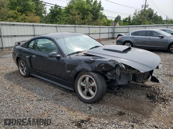 2002 Ford Mustang GT Deluxe with VIN 1FAFP42X62F236827, listed as a Copart auction lot 56749845 with 60,665 mi miles and Salvage title. Bid and sale history available at DreamBid. Image 4.