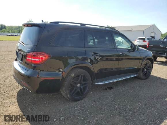 2019 Mercedes-Benz GLS 550 with VIN 4JGDF7DE7KB207583, listed as a Copart auction lot 61720464 with 76,040 mi miles and Salvage Title. Bid and sale history available at DreamBid. Image 3.