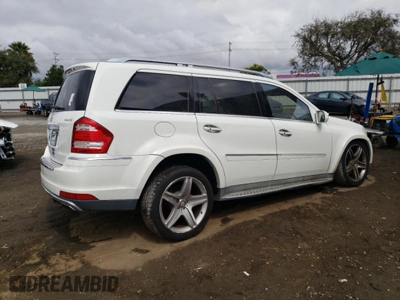 2010 Mercedes-Benz GL-Class GL 550 with VIN 4JGBF8GE9AA575244, listed as a Copart auction lot 72387904 with 82,750 mi miles and Salvage Title. Bid and sale history available at carsss.com. Image 3.