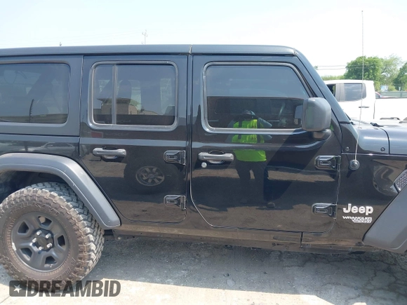 2018 Jeep Wrangler Unlimited Sport S z VIN 1C4HJXDG4JW191470, wystawiony jako IAAI lot #42295447 z przebiegiem 129 024 mil mil oraz . Historia ofert i sprzedaży dostępna na DreamBid. Obrazek 13.