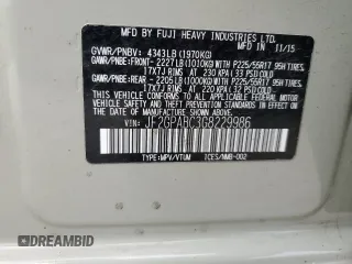 2016 Subaru Crosstrek Premium z VIN JF2GPABC3G8229986, wystawiony jako Copart lot #59594455 z przebiegiem 123 749 mil mil oraz Szkoda całkowita • Salvage title. Historia ofert i sprzedaży dostępna na DreamBid. Obrazek 14.