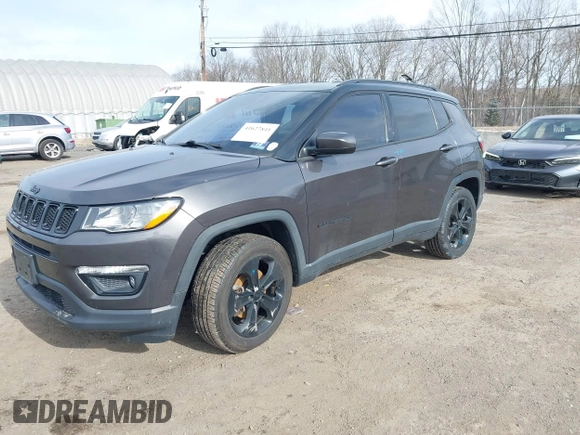 2019 Jeep Compass Latitude with VIN 3C4NJDBB4KT593022, listed as a IAAI auction lot 41627841 with 69,443 mi miles and . Bid and sale history available at DreamBid. Image 17.