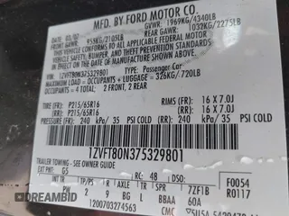 2007 Ford Mustang Deluxe z VIN 1ZVFT80N375329801, wystawiony jako IAAI lot #42198968 z przebiegiem 185 760 mil mil oraz . Historia ofert i sprzedaży dostępna na DreamBid. Obrazek 9.