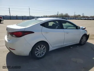 2016 Hyundai Elantra SE with VIN 5NPDH4AE9GH790875, listed as a Copart auction lot 52036105 with 86,760 mi miles and Salvage Title. Bid and sale history available at carsss.com. Image 3.