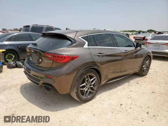 2017 Infiniti QX30 Sport with VIN SJKCH5CP0HA017881, listed as a Copart auction lot 56715615 with 117,525 mi miles and Clean title. Bid and sale history available at DreamBid. Image 3.