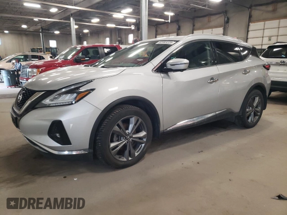 2019 Nissan Murano S z VIN 5N1AZ2MS0KN156672, wystawiony jako Copart lot #52383225 z przebiegiem 222 097 mil mil oraz Czysty tytuł • Clean title. Historia ofert i sprzedaży dostępna na DreamBid. Obrazek 1.