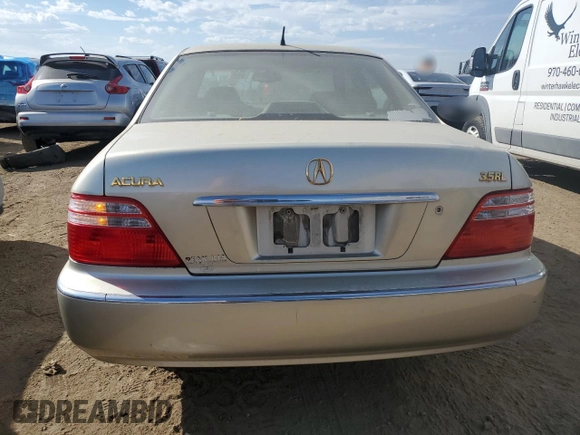 2003 Acura RL w/Navigation System with VIN JH4KA96653C001216, listed as a Copart auction lot 75018234 with 156,915 mi miles and Salvage Title. Bid and sale history available at carsss.com. Image 6.