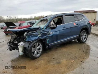 2020 Volkswagen Atlas SEL Premium R-Line z VIN 1V2FR2CA7LC504160, wystawiony jako Copart lot #51386045 z przebiegiem 101 753 mil mil oraz Nie do naprawy • Non repairable. Historia ofert i sprzedaży dostępna na DreamBid. Obrazek 1.