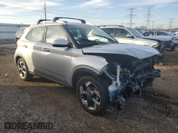 2023 Hyundai Venue SEL with VIN KMHRC8A35PU218357, listed as a Copart auction lot 77599524 with 27,102 mi miles and Salvage title. Bid and sale history available at DreamBid. Image 4.