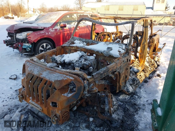2022 Jeep Wrangler Unlimited Rubicon with VIN 1C4HJXFN9NW248666, listed as a IAAI auction lot 40751020 with Not provided miles and . Bid and sale history available at DreamBid. Image 6.