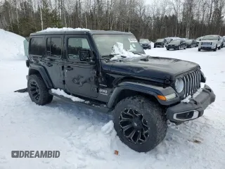 2020 Jeep Wrangler Unlimited Sahara with VIN 1C4HJXEN5LW175293, listed as a Copart auction lot 84474054 with Not provided miles and Clean title. Bid and sale history available at DreamBid. Image 4.