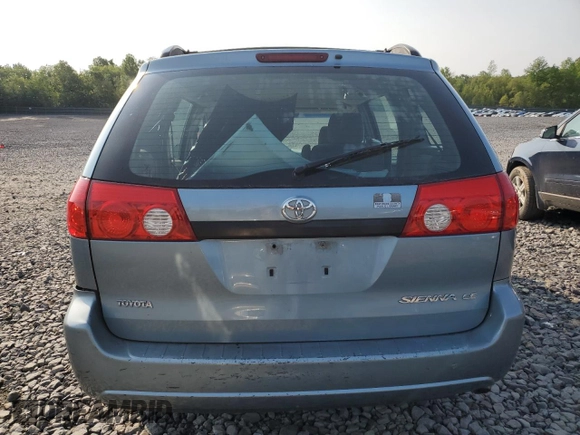 2006 Toyota Sienna CE z VIN 5TDZA23C06S404735, wystawiony jako Copart lot #59205165 z przebiegiem 185 309 mil mil oraz Szkoda całkowita • Salvage title. Historia ofert i sprzedaży dostępna na DreamBid. Obrazek 6.