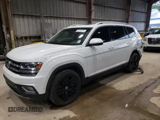 2019 Volkswagen Atlas SEL Premium z VIN 1V2NR2CA5KC530086, wystawiony jako Copart lot #55745515 z przebiegiem 96 092 mil mil oraz Szkoda całkowita • Salvage title. Historia ofert i sprzedaży dostępna na DreamBid. Obrazek 1.