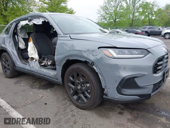 2024 Honda HR-V Sport with VIN 3CZRZ2H57RM735474, listed as a IAAI auction lot 42169311 with 12,001 mi miles and . Bid and sale history available at DreamBid. Image 1.