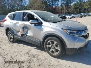 2018 Honda CR-V EX-L with VIN 7FARW1H81JE056901, listed as a Copart auction lot 50576385 with 17,431 mi miles and Salvage Title. Bid and sale history available at carsss.com. Image 4.