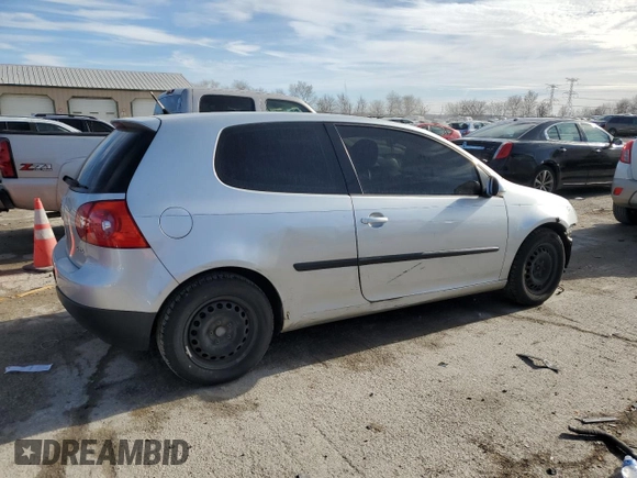 2009 Volkswagen Rabbit S с VIN WVWBA71K29W033350, выставлен на аукционе Copart как лот 84136794 с пробегом 157 632 миль миль и Списание • Salvage title. История ставок и продаж доступна на DreamBid. Изображение 3.