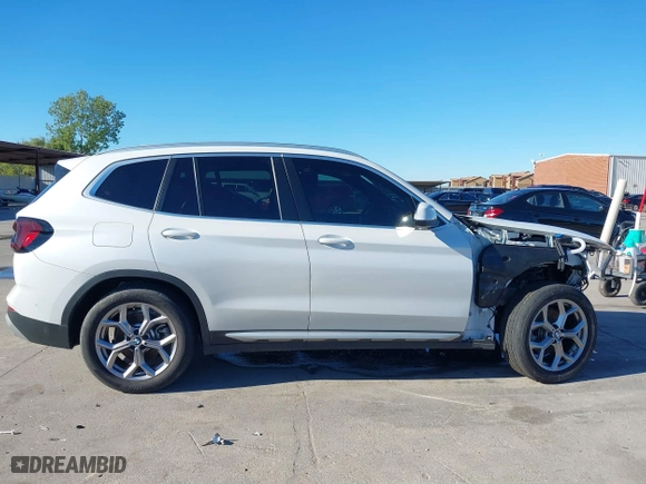 2023 BMW X3 xDrive30i with VIN 5UX53DP06P9R03848, listed as a IAAI auction lot 40777383 with 4,377 mi miles. Bid and sale history available at carsss.com. Image 14.