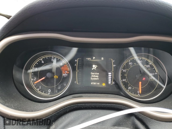 2017 Jeep Cherokee Latitude with VIN 1C4PJMCBXHW528444, listed as a Copart auction lot 49841645 with 97,361 mi miles and Salvage Title. Bid and sale history available at carsss.com. Image 9.