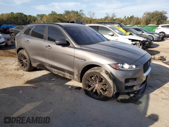2017 Jaguar F-Pace 35t Premium with VIN SADCJ2BV1HA882806, listed as a Copart auction lot 48879585 with 132,032 mi miles and Salvage Title. Bid and sale history available at DreamBid. Image 4.