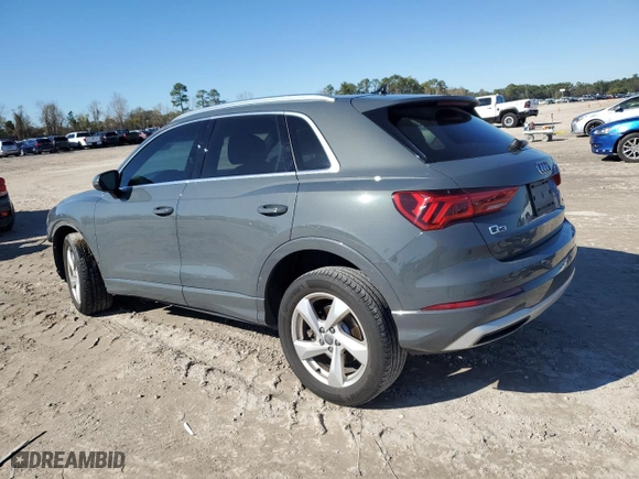 2020 Audi Q3 Premium Plus with VIN WA1BECF30L1090725, listed as a Copart auction lot 88291455 with 48,182 mi miles and Salvage Title. Bid and sale history available at carsss.com. Image 2.