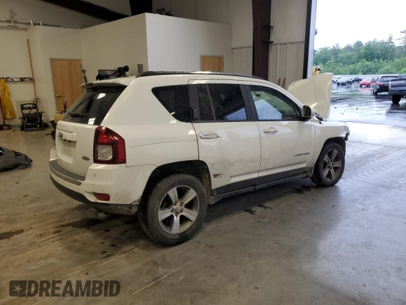 2017 Jeep Compass Latitude with VIN 1C4NJDEB8HD129242, listed as a Copart auction lot 60695395 with 89,050 mi miles and Non repairable. Bid and sale history available at DreamBid. Image 3.