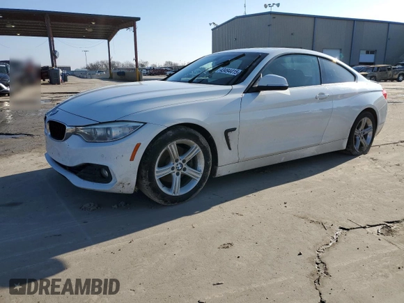 2015 BMW 4 Series 428i z VIN WBA3N7C55FK224048, wystawiony jako Copart lot #43494415 z przebiegiem 39 934 mil mil oraz Szkoda całkowita • Salvage title. Historia ofert i sprzedaży dostępna na DreamBid. Obrazek 1.