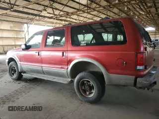 2000 Ford Excursion Limited с VIN 1FMNU43S8YEA45745, выставлен на аукционе Copart как лот 60571565 с пробегом 155 501 миль миль и Чистый • Clean title. История ставок и продаж доступна на DreamBid. Изображение 2.