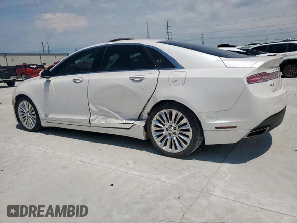 2016 Lincoln MKZ with VIN 3LN6L2GK3GR600599, listed as a Copart auction lot 60250585 with 90,192 mi miles and Salvage title. Bid and sale history available at DreamBid. Image 2.