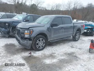 2023 Ford F-150 XL with VIN 1FTEW1EP0PFA81122, listed as a IAAI auction lot 41375754 with 25,249 mi miles. Bid and sale history available at carsss.com. Image 2.