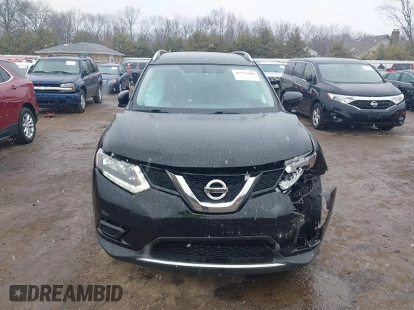 2016 Nissan Rogue SV with VIN KNMAT2MV0GP736497, listed as a IAAI auction lot 41726100 with 151,339 mi miles. Bid and sale history available at carsss.com. Image 12.