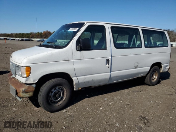 2001 Ford Econoline Passenger XL with VIN 1FMRE11201HB08051, listed as a Copart auction lot 54983885 with 159,509 mi miles and Clean title. Bid and sale history available at DreamBid. Image 1.
