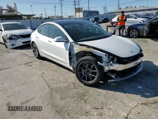 2023 Tesla Model 3 with VIN 5YJ3E1EA7PF557358, listed as a Copart auction lot 48891985 with 20,673 mi miles and Salvage title. Bid and sale history available at DreamBid. Image 10.