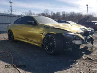 2018 BMW M4 with VIN WBS4Y9C53JAA92542, listed as a Copart auction lot 47454984 with 60,783 mi miles and Salvage Title. Bid and sale history available at carsss.com. Image 4.