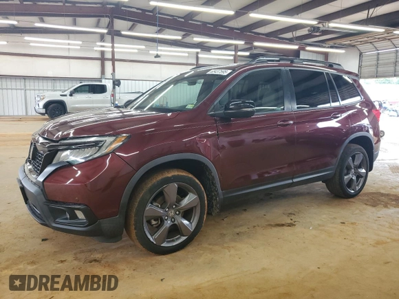 2020 Honda Passport Touring with VIN 5FNYF8H90LB018300, listed as a Copart auction lot 63437595 with 27,740 mi miles and Salvage title. Bid and sale history available at DreamBid. Image 1.