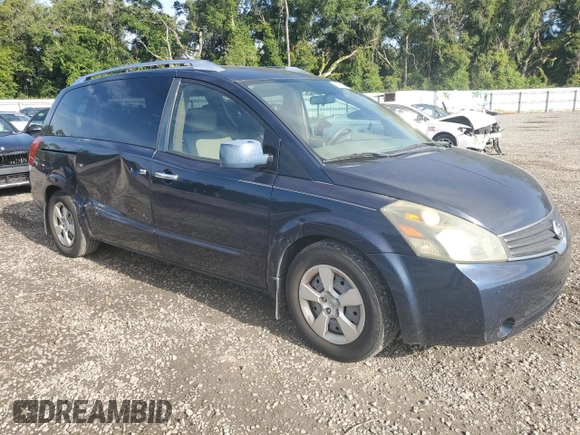 2007 Nissan Quest S with VIN 5N1BV28U57N125758, listed as a Copart auction lot 68835924 with 112,126 mi miles and Salvage Title. Bid and sale history available at carsss.com. Image 4.