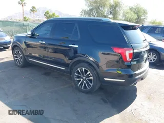 2018 Ford Explorer Platinum z VIN 1FM5K8HT5JGC94254, wystawiony jako IAAI lot #42373704 z przebiegiem 85 644 mil mil oraz . Historia ofert i sprzedaży dostępna na DreamBid. Obrazek 3.