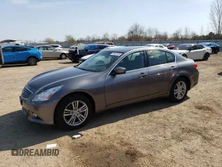 2012 Infiniti G37 x with VIN JN1CV6AR5CM680654, listed as a Copart auction lot 54487355 with 273,872 mi miles and Salvage Title. Bid and sale history available at DreamBid. Image 1.