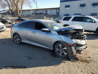2020 Honda Civic Sedan LX with VIN 2HGFC2F69LH553241, listed as a Copart auction lot 41502005 with 105,751 mi miles and Salvage Title. Bid and sale history available at carsss.com. Image 4.